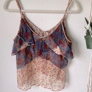 Free people floral blouse